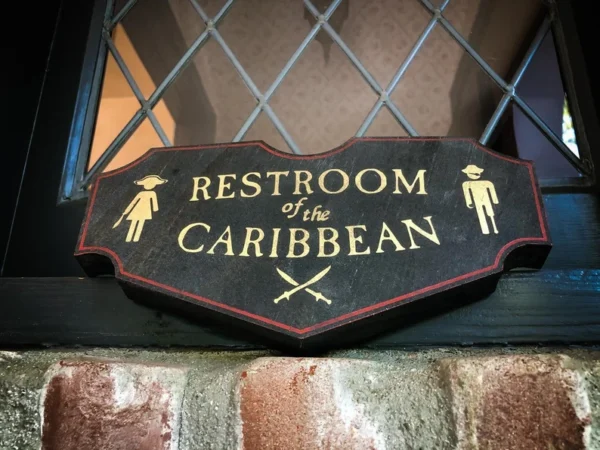 Pirates of the Caribbean Bathroom, Solid Wood and Paint Rustic Creation Sign - Image 6