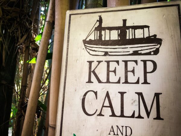 Keep calm and boat on.