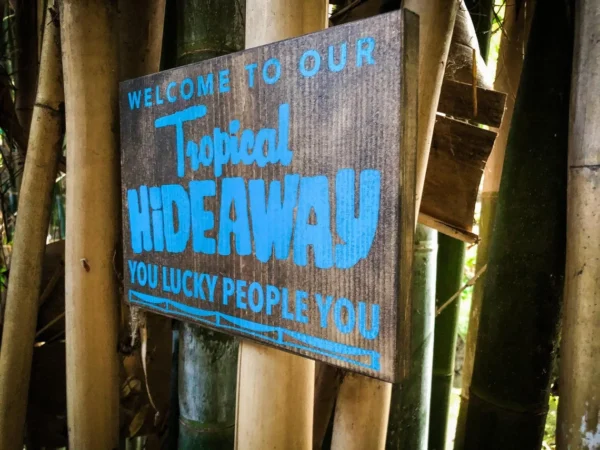 Welcome to our tropical hideaway.