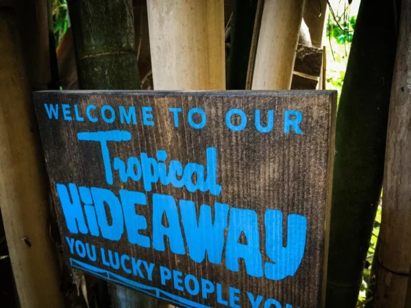 Welcome to our tropical hideaway.