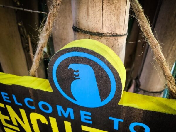 Welcome to Enclume, blue bird logo.