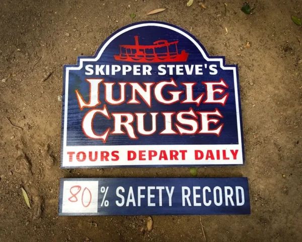 Skipper Steve's Jungle Cruise sign.