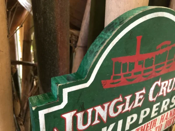 Jungle Cruise skippers sign.