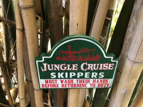 Jungle Cruise skippers: wash hands before duty.