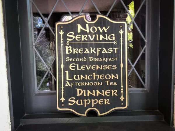 Now serving breakfast, elevenses, dinner, supper.