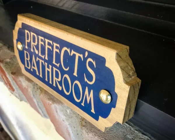 Prefect's bathroom sign.