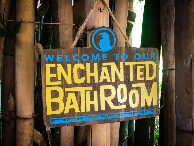 Welcome to our enchanted bathroom.