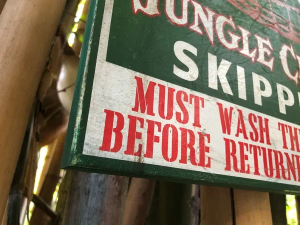 Wash before returning Jungle Skippers.