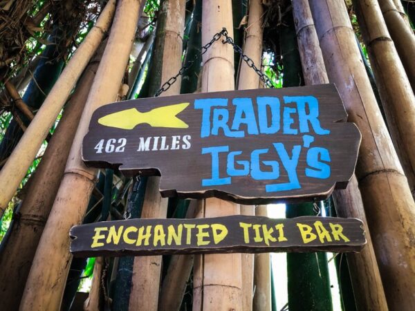 Trader Iggy's Enchanted Tiki Bar sign