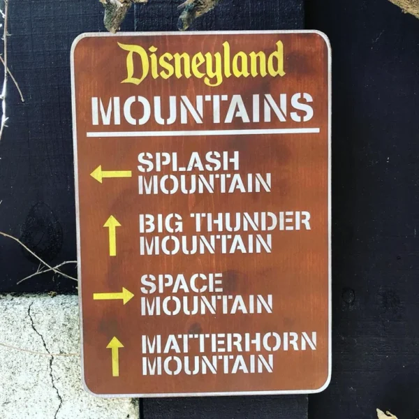 The Mountains of Disneyland, Solid Wood and Paint