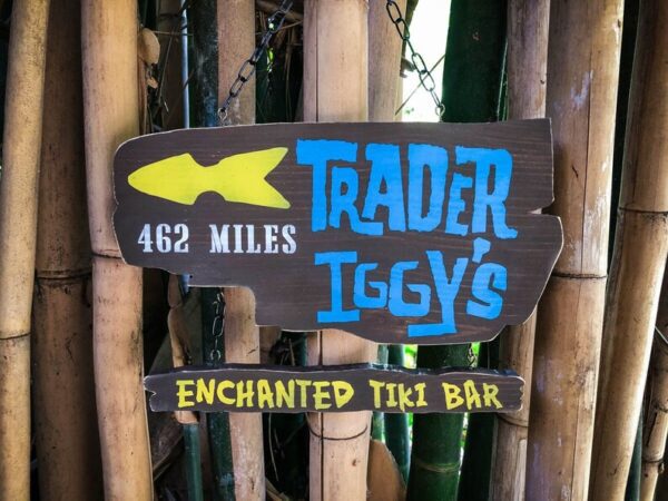 Trader Iggy's Enchanted Tiki Bar sign