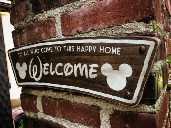 Disney Walt Quote Welcome Home Sign, Solid Wood and Paint hand crafted creation. Rustic custom colors, great gift and unique wall hanging. - Image 8