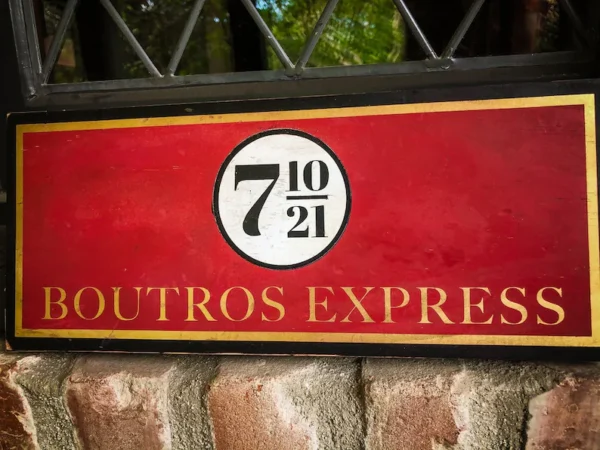 Platform 7 10/21: Boutros Express sign