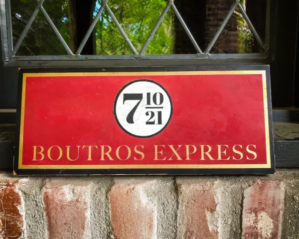 Boutros Express sign, Platform 7 10/21