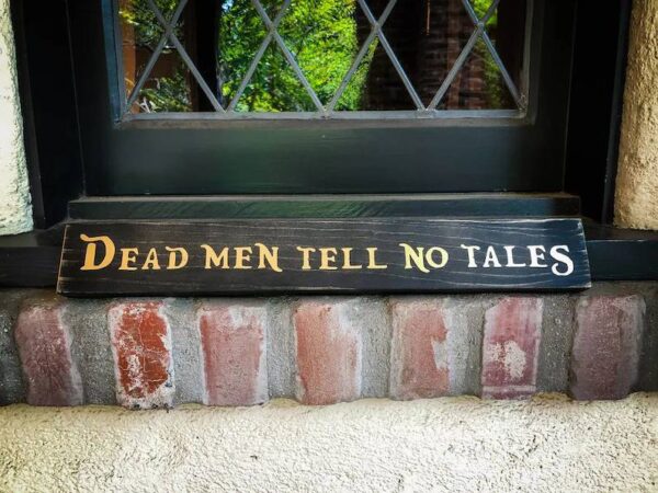 Dead Men Tell No Tales, Solid Wood and Paint Rustic Creation, Hand Crafted, High Quality, Bar and Wall Decor, Unique Gift, Rustic and Aged - Image 3