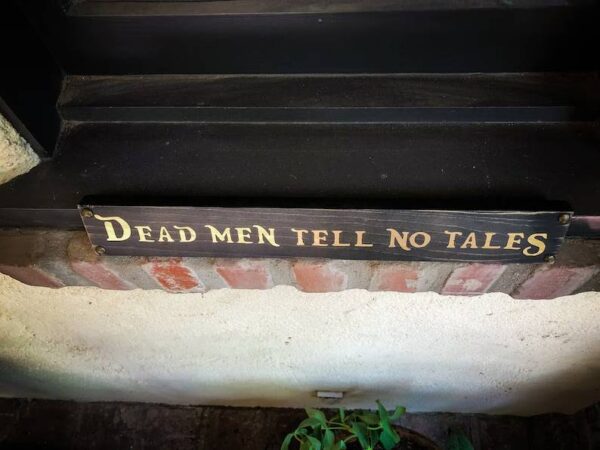 Dead Men Tell No Tales, Solid Wood and Paint Rustic Creation, Hand Crafted, High Quality, Bar and Wall Decor, Unique Gift, Rustic and Aged - Image 4