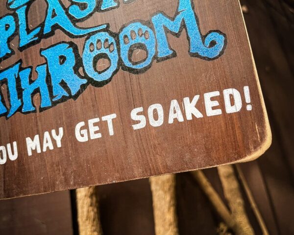 Splash Mountain Bathroom, Solid Wood and Paint, Hand Crafted, Unique Sign, Bathroom Wall Decor, Great Gift, Funny, Rustic, High Quality - Image 7