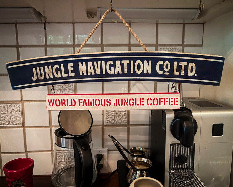 Jungle Navigation Co Ltd. coffee sign